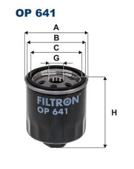 Масляный фильтр filtron OP641 на Шкода Октавия а5