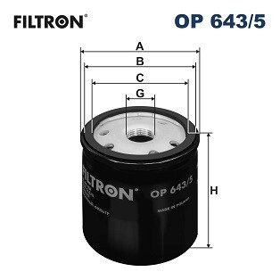 Масляний фільтр filtron OP643/5 на Ниссан Ноут е12