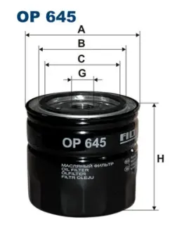 Масляний фільтр Filtron OP 645