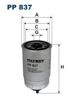 Повітряний фільтр filtron PP 837