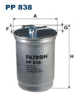 Топливный фильтр filtron PP 838