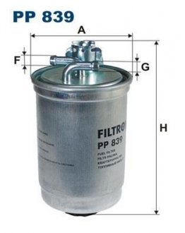 Паливний (топливный) фільтр filtron PP 839