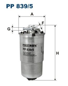 Паливний (топливный) фільтр filtron PP 839/5