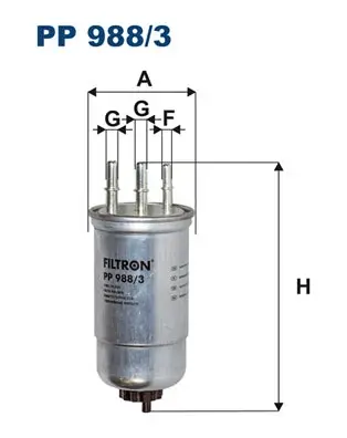 Топливный фильтр filtron PP 988/3