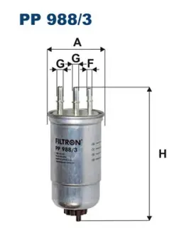 Топливный фильтр filtron PP 988/3