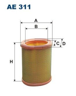 Воздушный фильтр filtron AE 311 на Ситроен Ксара