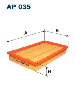 Воздушный фильтр filtron AP035 на Мерседес 190е
