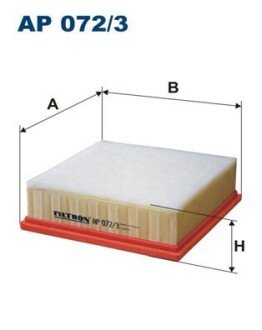 Воздушный фильтр filtron AP 072/3 на Опель Мерива б