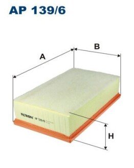 Повітряний фільтр filtron AP 139/6 на Фольксваген Пассат б8