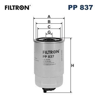 Повітряний фільтр filtron PP837