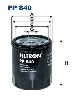 Воздушный фильтр filtron PP840 на Мерседес W123
