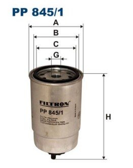 Повітряний фільтр filtron PP 845/1 на Фиат Пунто