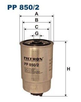 Повітряний фільтр filtron PP 850/2