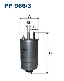 Повітряний фільтр filtron PP 966/3 на Фиат Крома 154