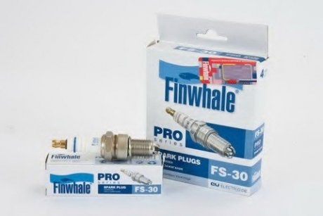 Свеча зажигания серия PRO ВАЗ 2108-2115 8 клап. 3-х электродная (пр-во) finwhale FS30