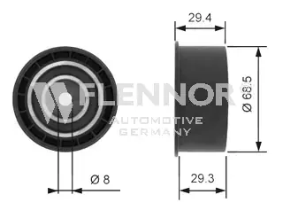 Натяжний ролик flennor FU14102