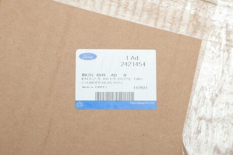 Головка блоку циліндрів ford BK2Q6049AD