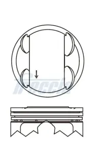 Поршень двигуна freccia FP23103700 Hyundai Sonata yf 6