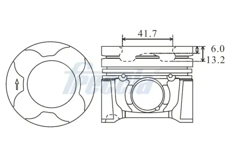 Поршень freccia FP23106500 Ситроен С3 пикассо