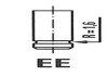 Клапан EX R/CR [36,5*8*106] freccia R3762/RCR