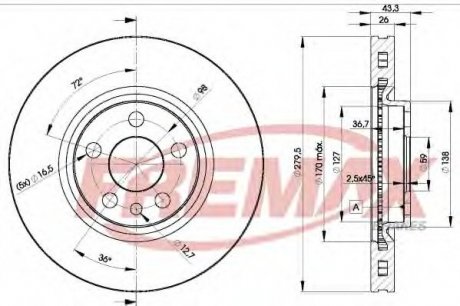 Тормозной диск fremax BD-4620