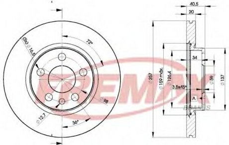 Тормозной диск fremax BD-4683