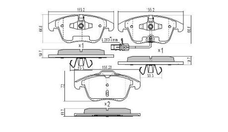 Тормозні (гальмівні) колодки fremax FBP1719