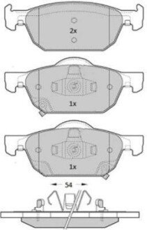 Тормозні (гальмівні) колодки fremax FBP-1821 на Хонда Цивик 4д