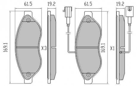 Передние тормозные колодки fremax FBP-1476