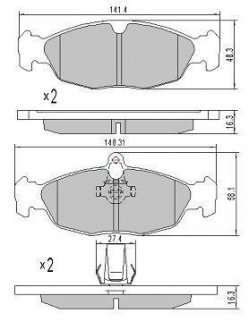 Передние тормозные колодки fremax FBP-0758