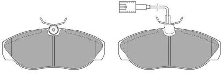 Передні тормозні (гальмівні) колодки fremax FBP-0915 на Ситроен Джампер