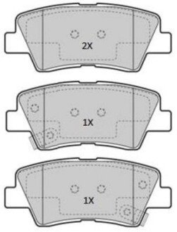 Задні тормозні (гальмівні) колодки fremax FBP-1867