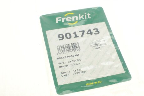 Монтажний к-кт гальмівних колодок frenkit 901743