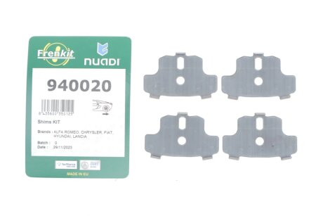Комплект протискрипних пластин frenkit 940020
