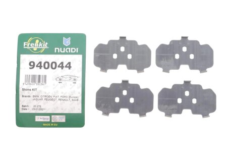 Комплект протискрипних пластин frenkit 940044