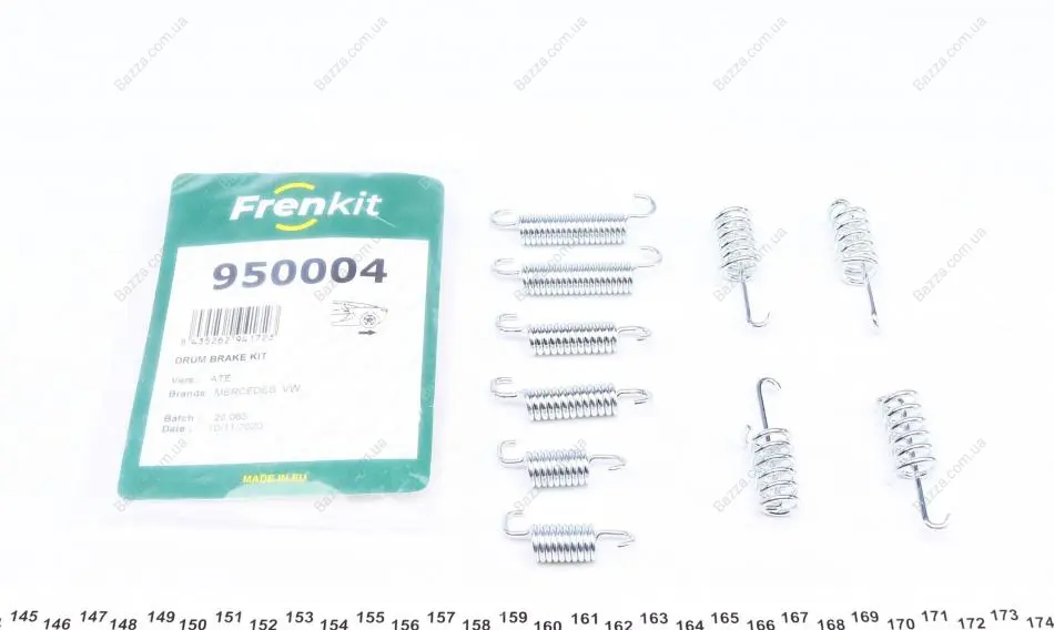 Колодки ручного (стоячого) тормоза frenkit 950004