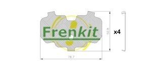 Комплект протискрипних пластин frenkit 940044