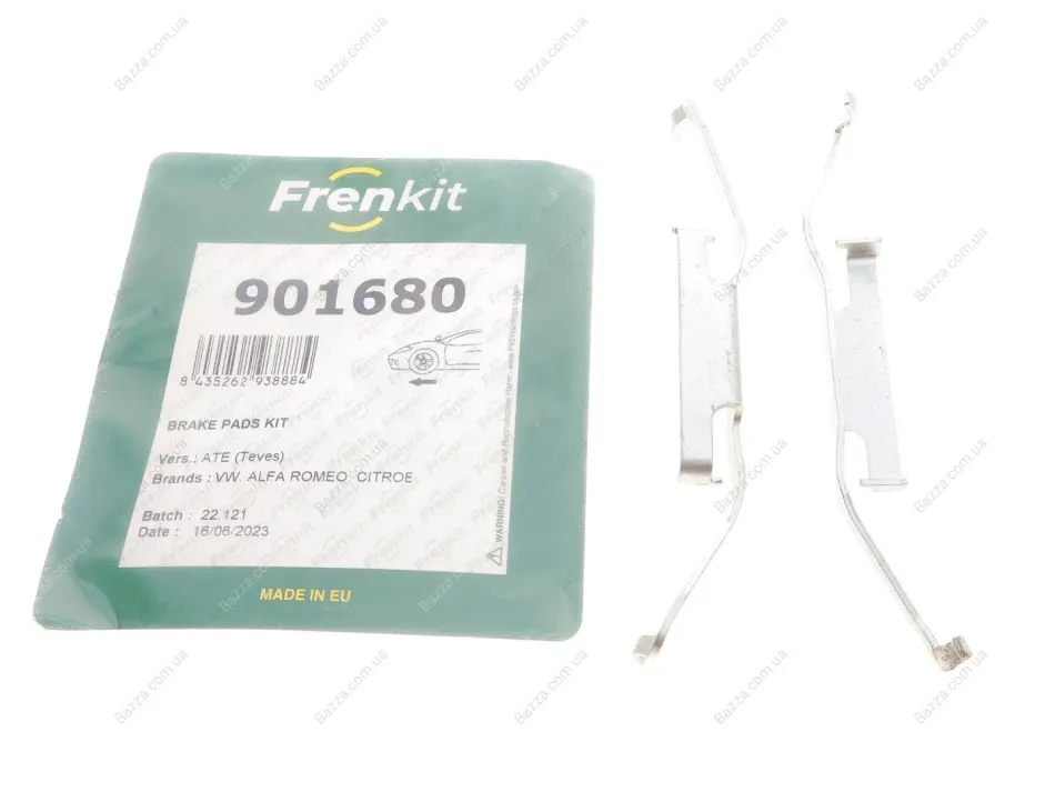 Монтажний к-кт гальмівних колодок frenkit 901680