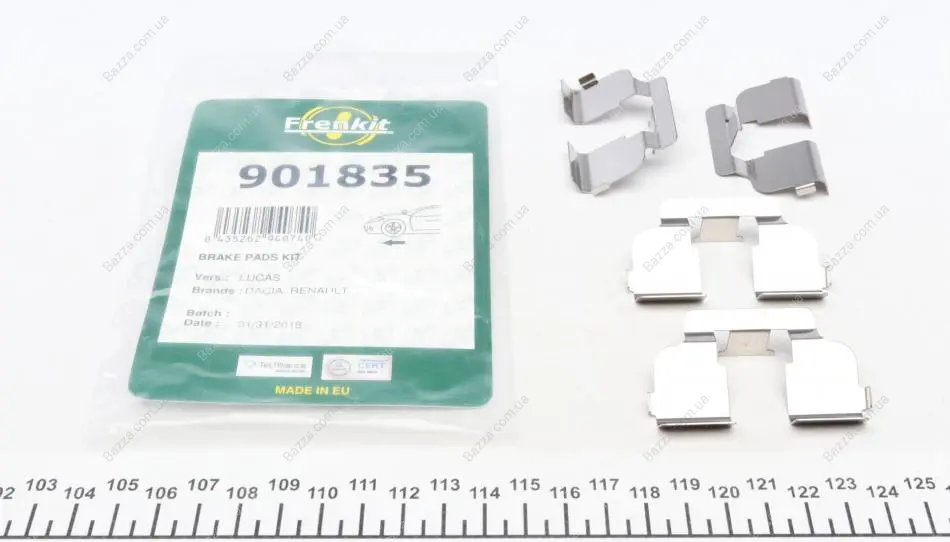 Монтажний к-кт гальмівних колодок frenkit 901835
