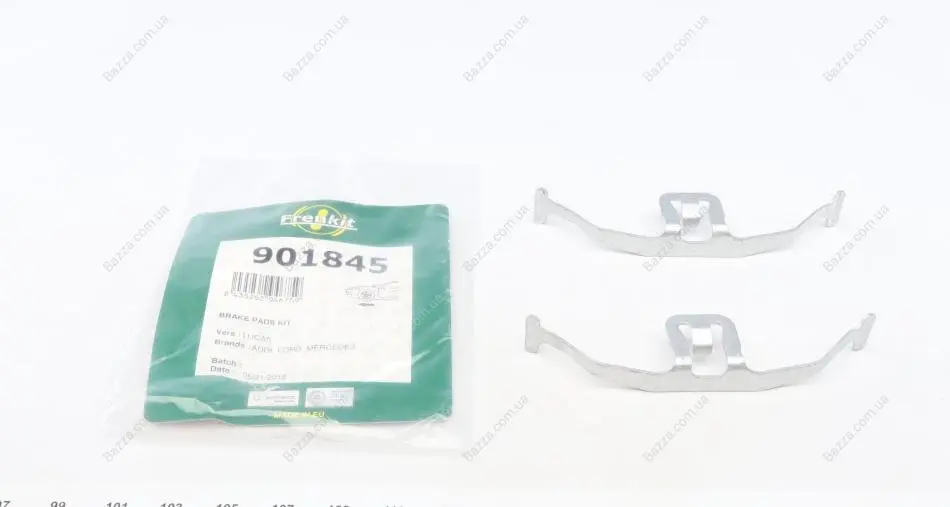 Монтажний к-кт гальмівних колодок frenkit 901845