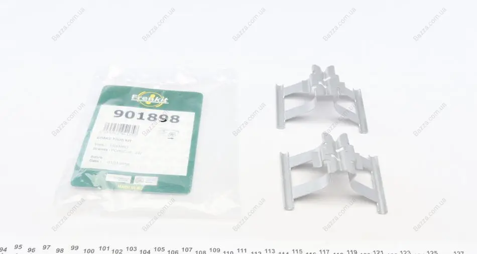 Монтажний к-кт гальмівних колодок frenkit 901898