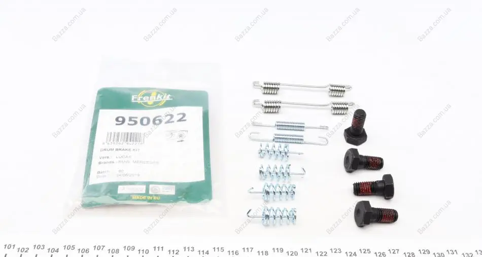 Ремкомплект колодок стояночного гальма frenkit 950622