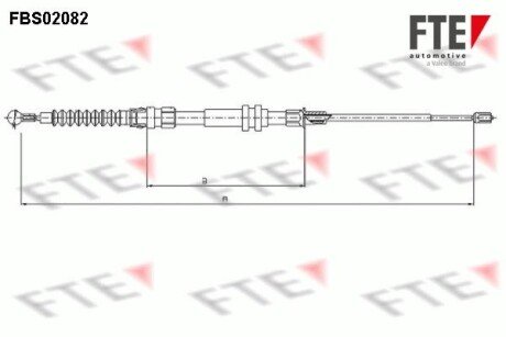 Трос ручних гальм fte 9250082