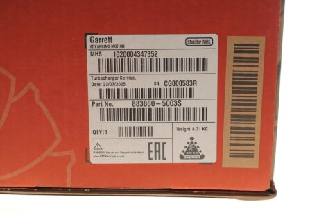 Турбокомпресор garrett 8838605003S