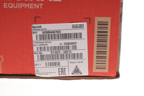 Турбокомпресор garrett 9110255001S