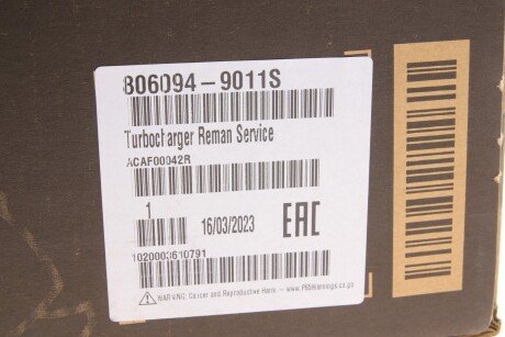 Турбокомпресор garrett 8060949011S