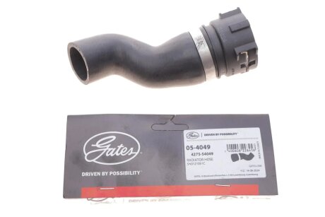 Патрубок системи охолодження гумовий з фітингами gates 054049