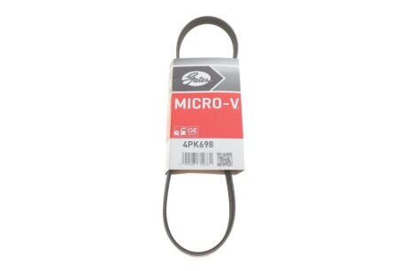 Привідний ремінь генератора gates 4PK698