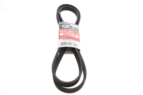 Привідний ремінь генератора gates 7DPK2074 на Фольксваген Фаэтон