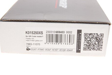 Комплект ремня грм gates K015250XS